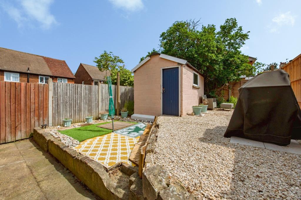 Garden view, out buildings