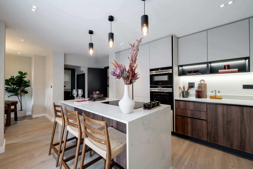 Kitchen, open plan living