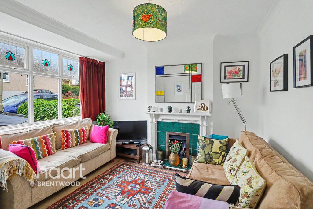 Living room, fireplace