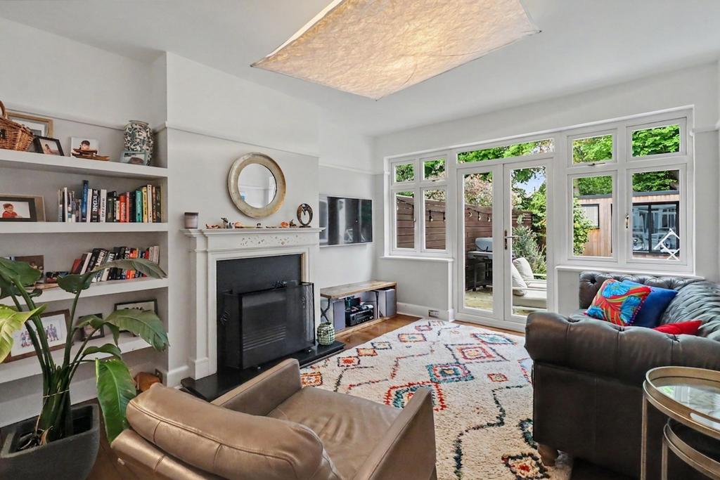 Living room, fireplace