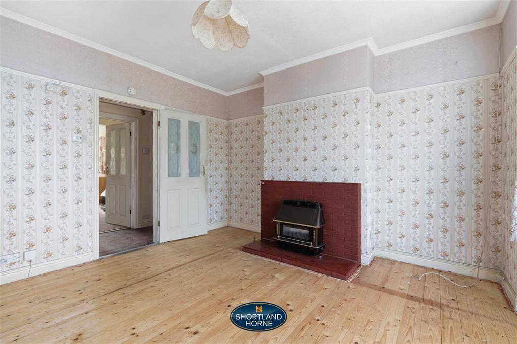 Living room, fireplace