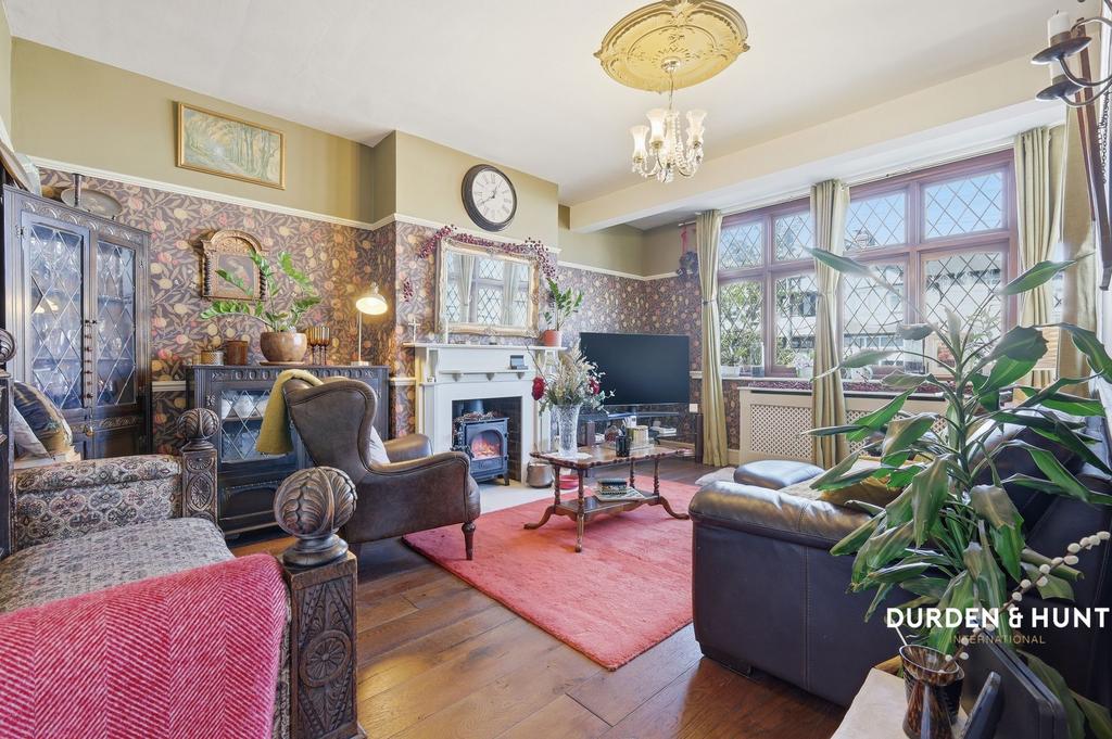 Living room, fireplace