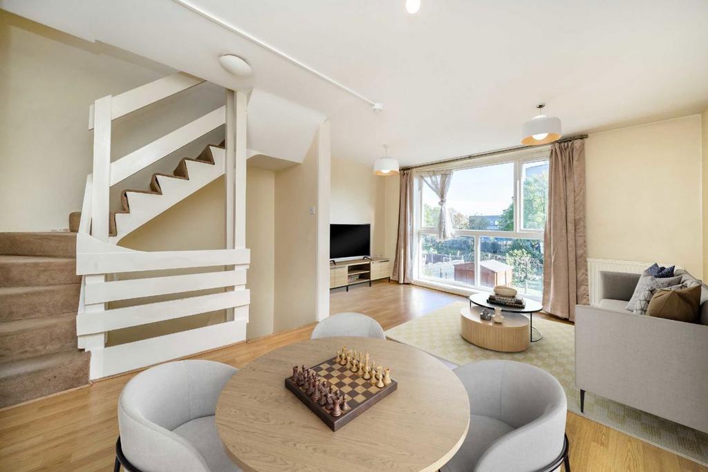 Open-plan living area, open plan living
