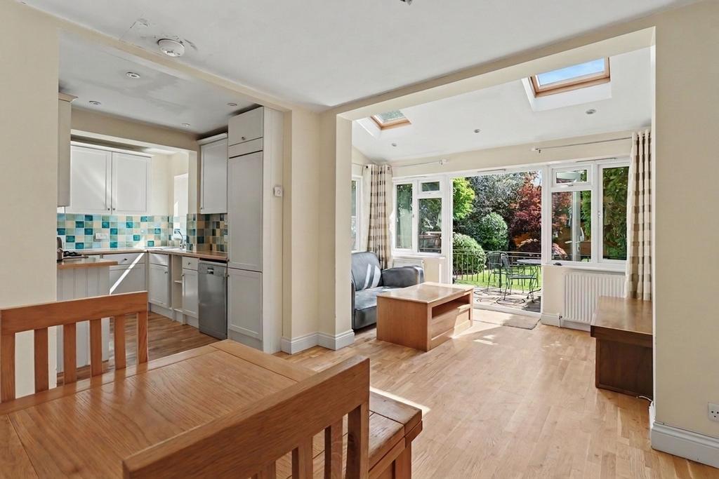 Open-plan living area, open plan living