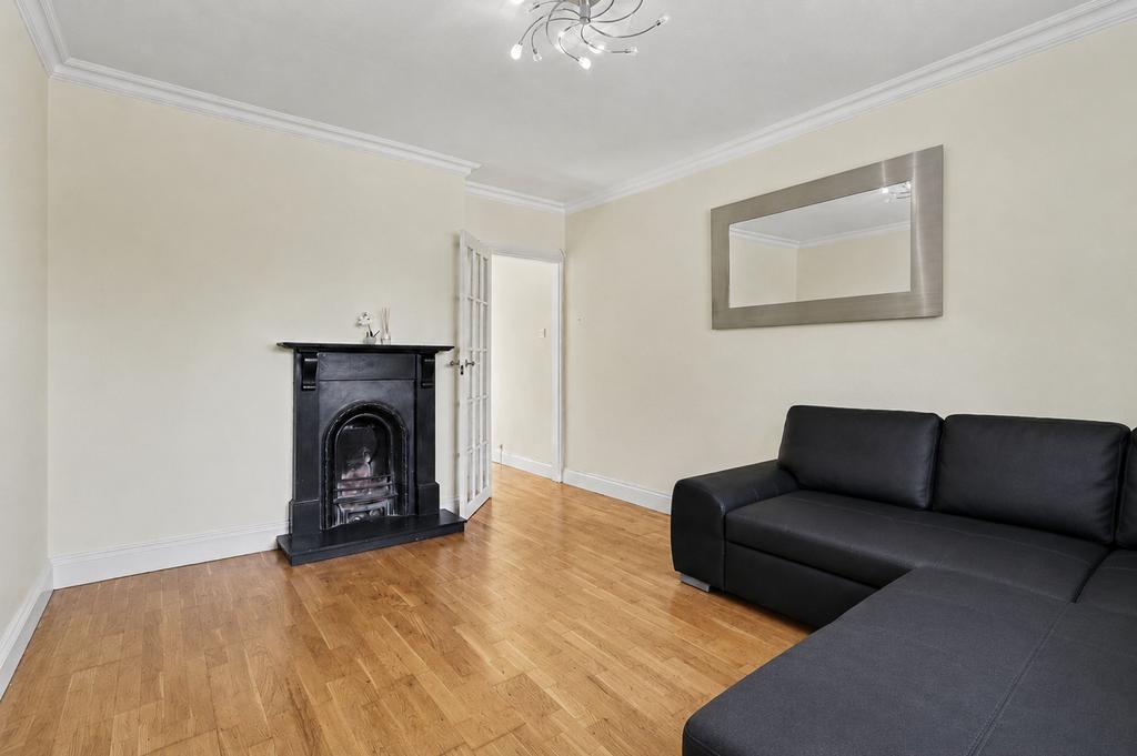 Living room, fireplace