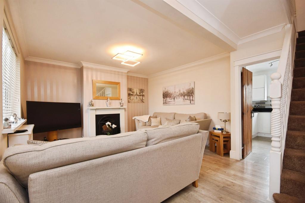 Living room, fireplace