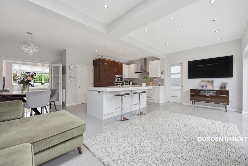 Open-plan living area, open plan living