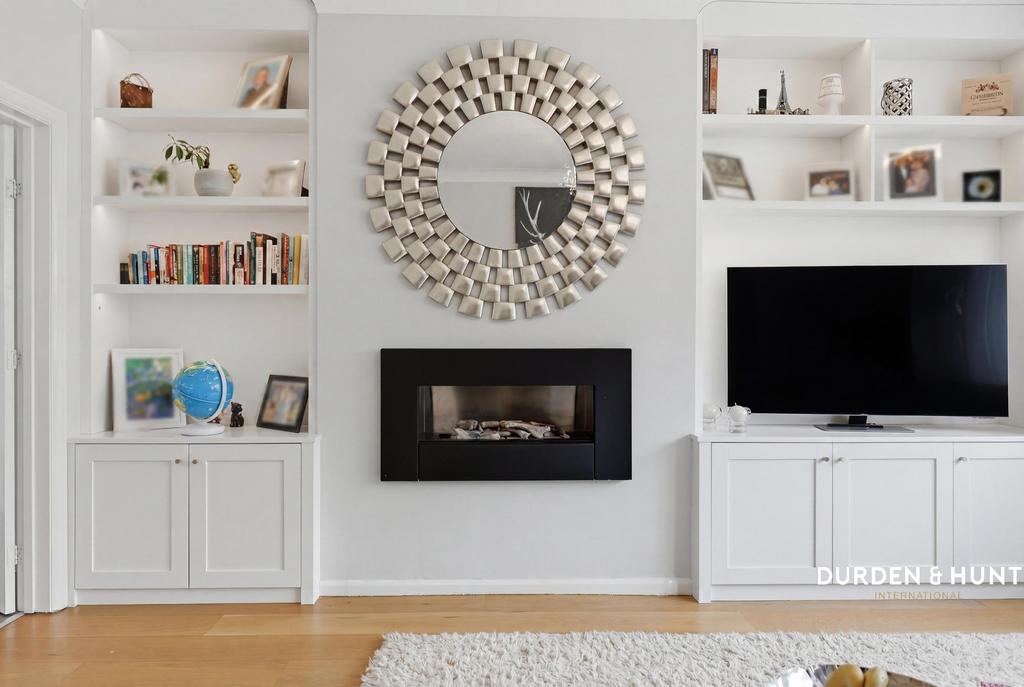 Living room, fireplace