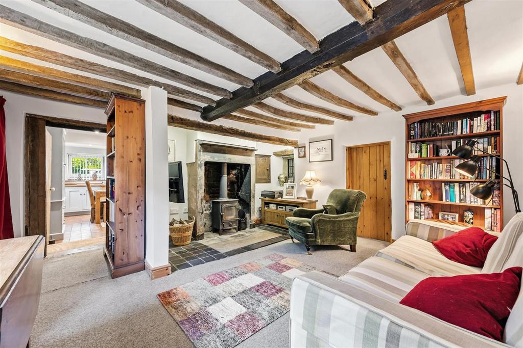 Living room, fireplace