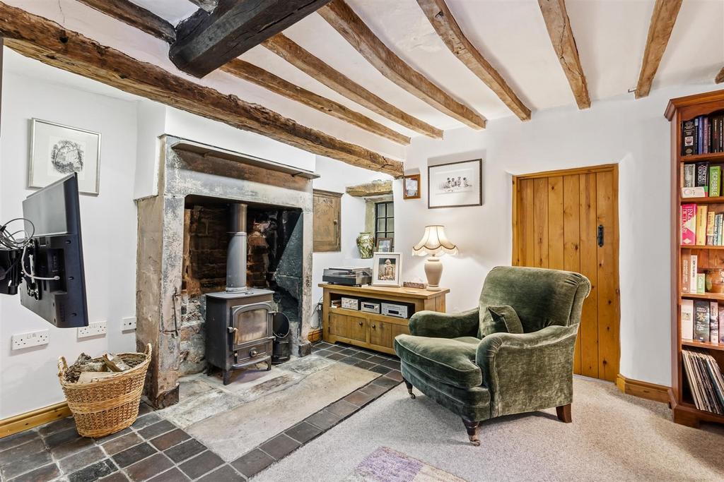 Living room, fireplace