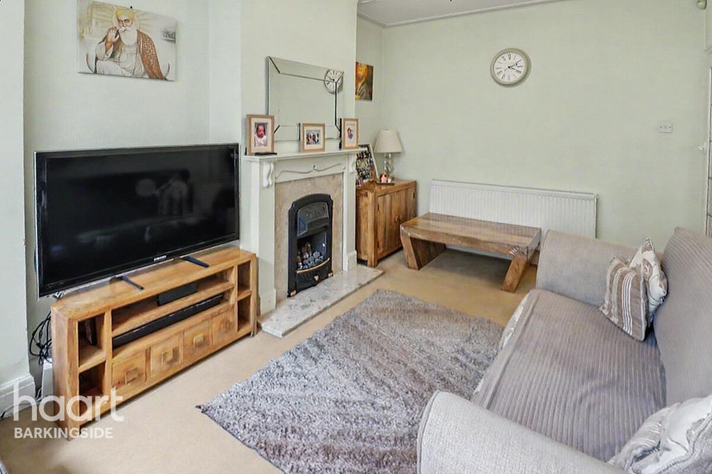 Living room, fireplace