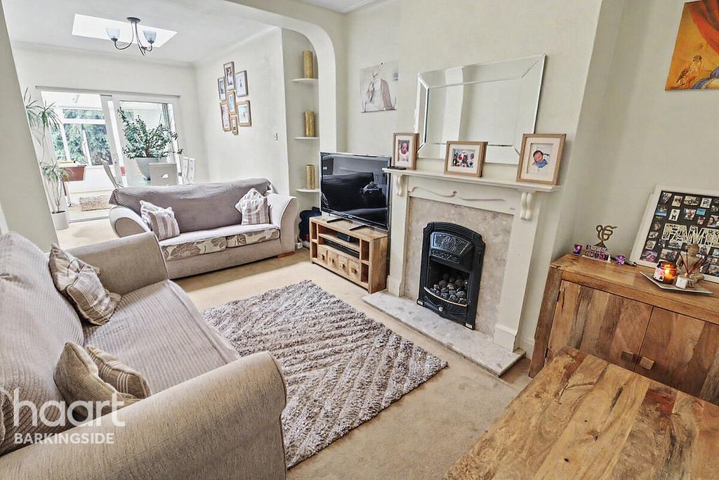 Living room, fireplace