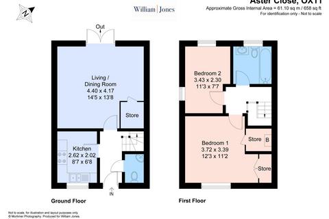 2 bedroom end of terrace house for sale, Aster Close, Didcot, OX11
