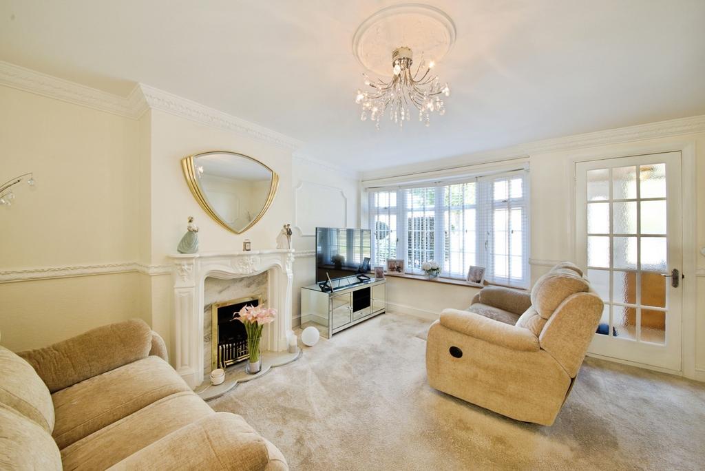 Living room, fireplace