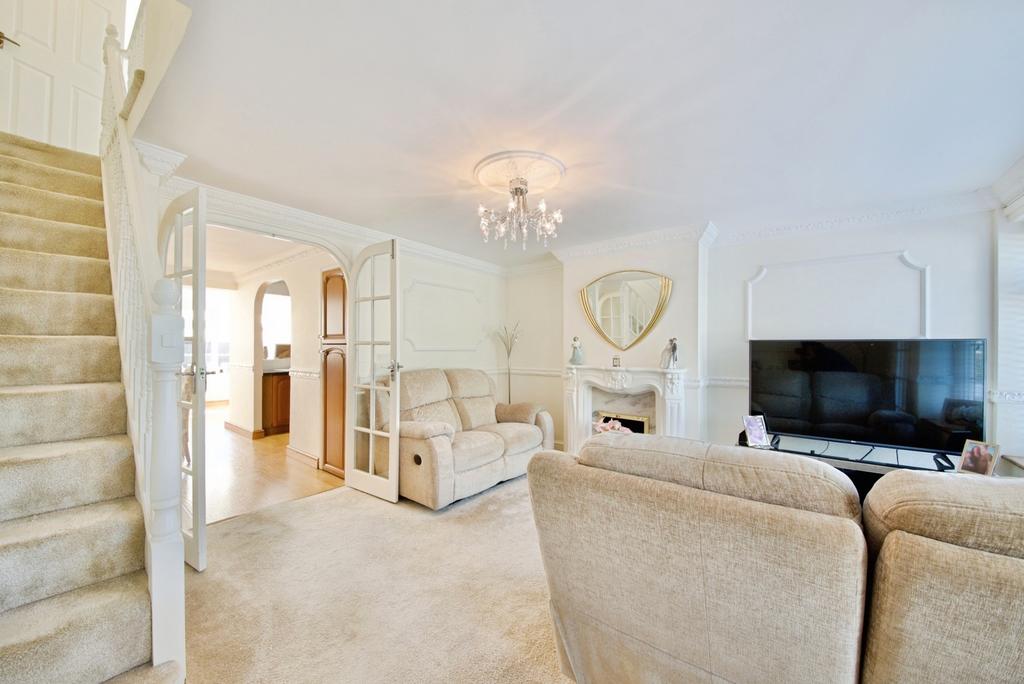 Living room, fireplace