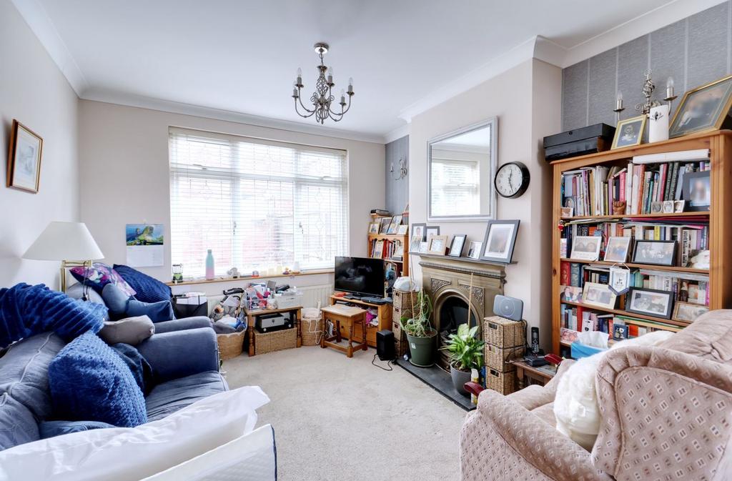 Living room, fireplace