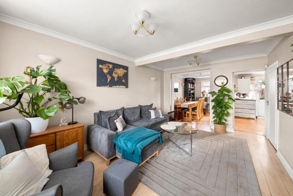 Open-plan living area, open plan living