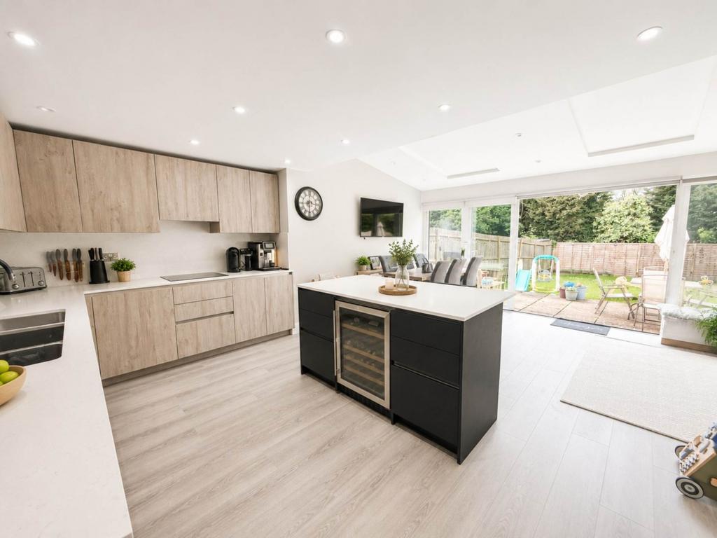 Open-plan living area, open plan living