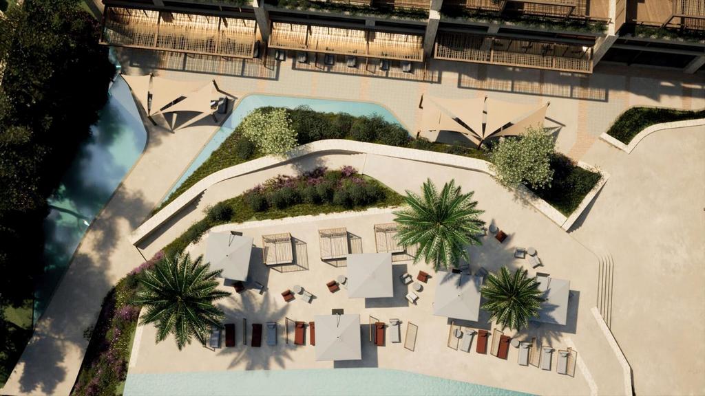 Swimming pool area, swimming pool