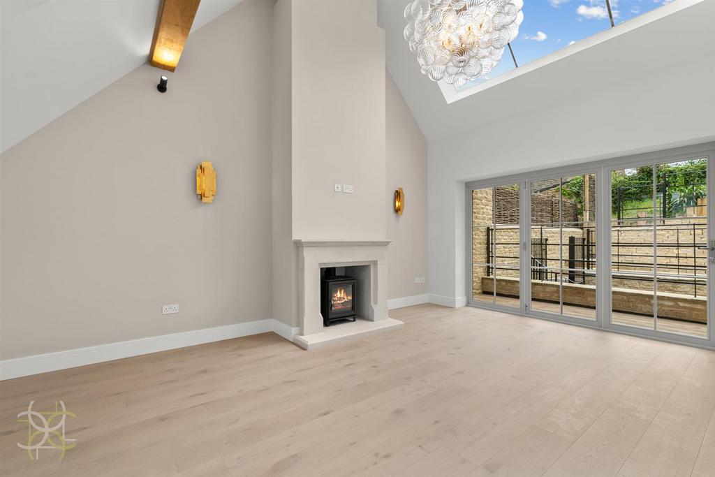 Living room, fireplace