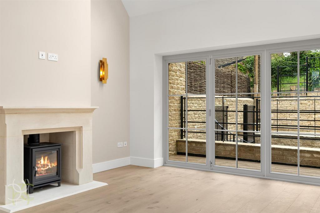 Living room, fireplace
