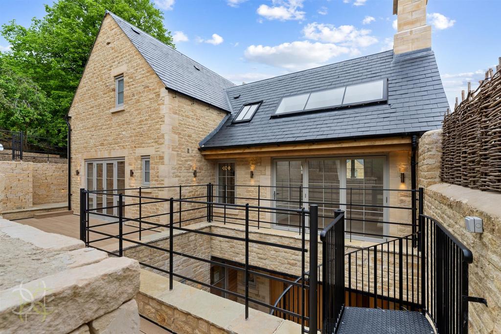 House exterior, solar panels