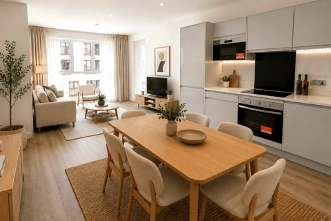 1 bedroom apartment for sale, Plot The Bradshaw 0134, The Bradshaw at Printmakers Yard, High Street> TW8