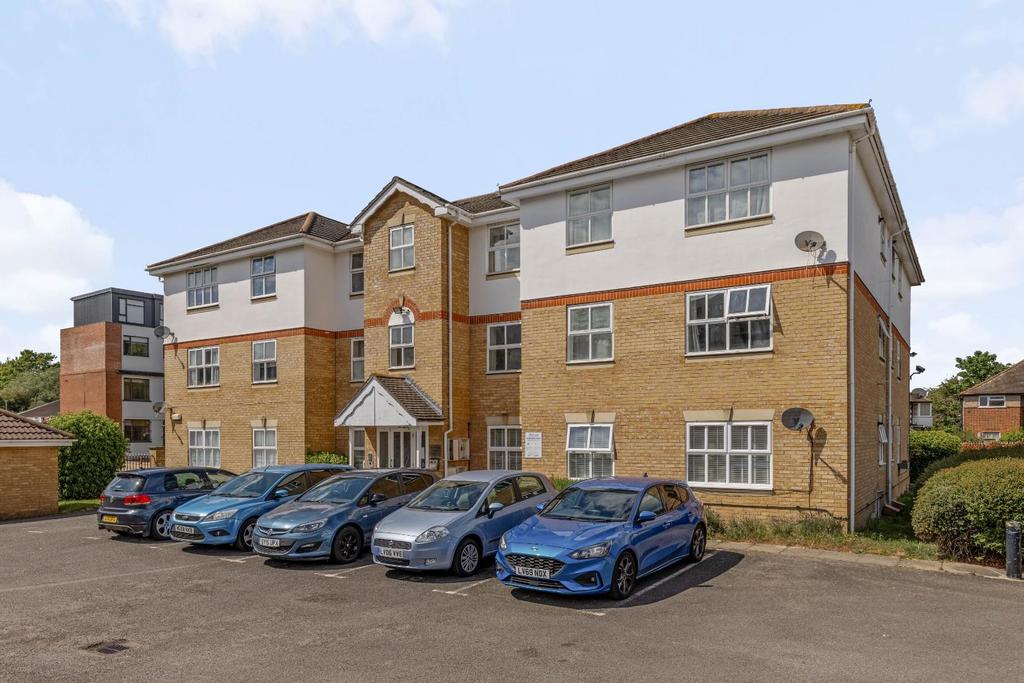 Apartment building facade, block of apartments, parking