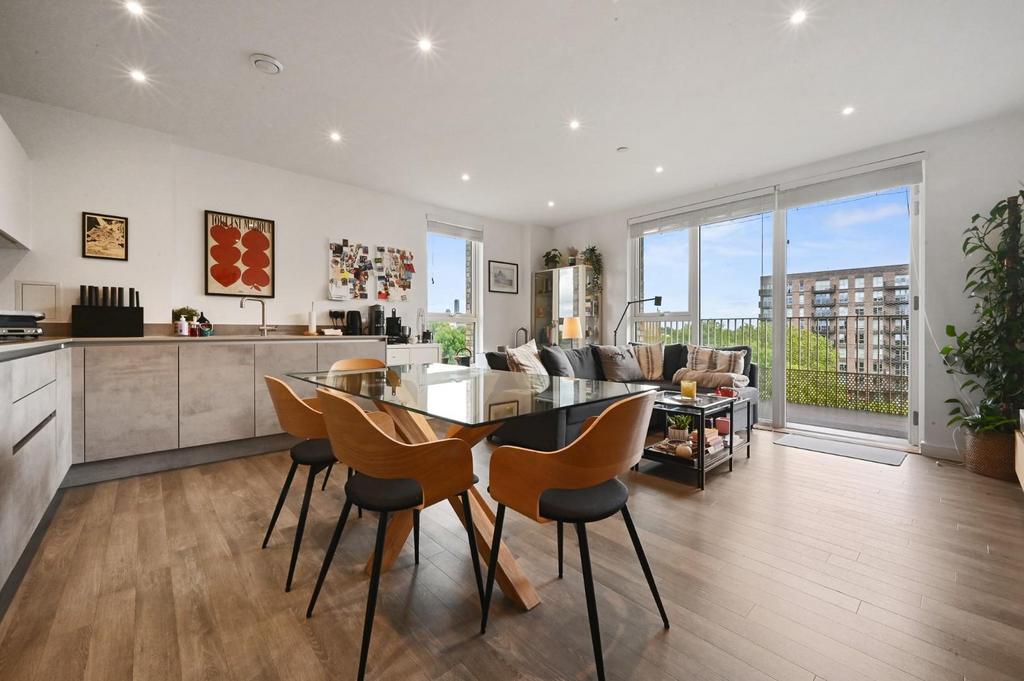 Open-plan living area, open plan living
