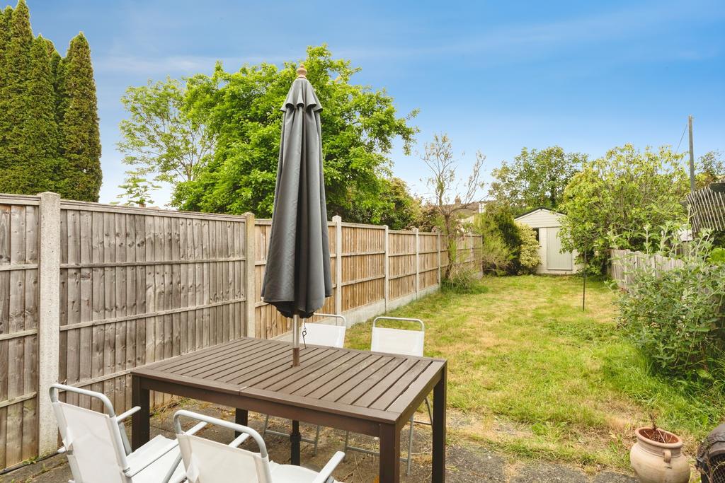 Patio view, garden