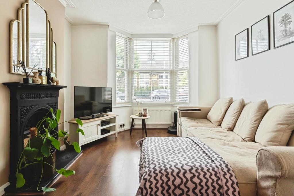 Living room, fireplace