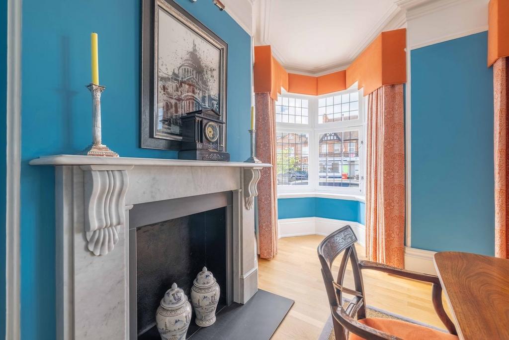 Living room, fireplace