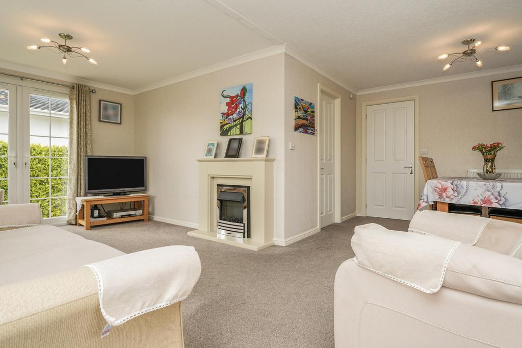 Living room, fireplace