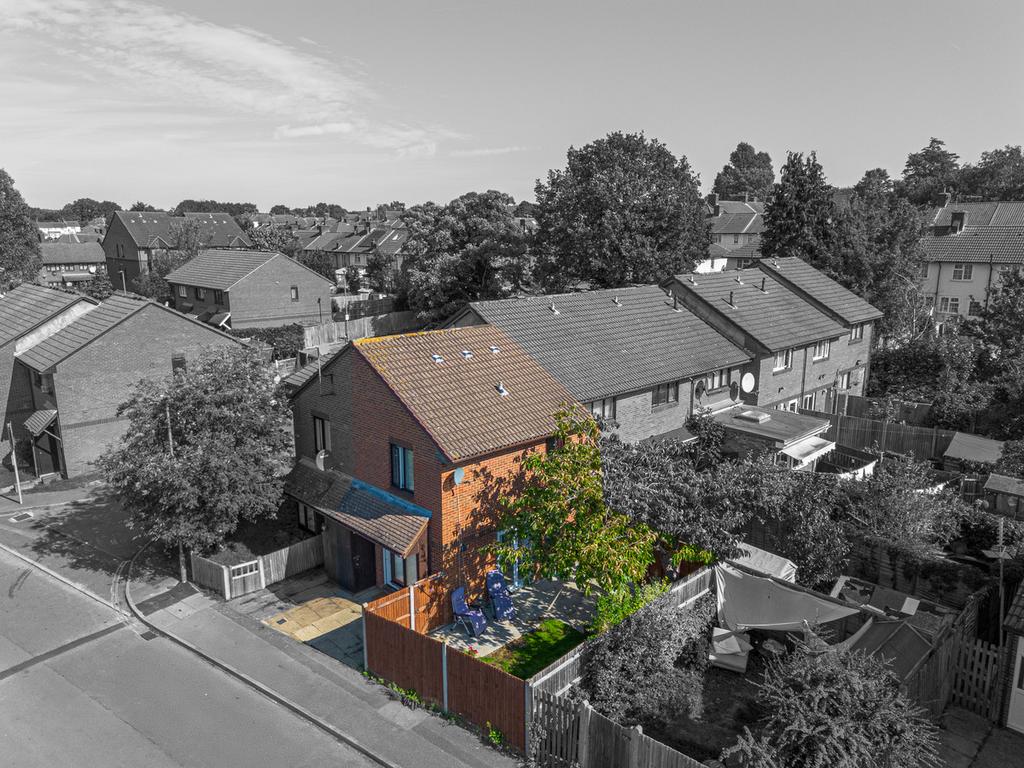 Aerial view, land