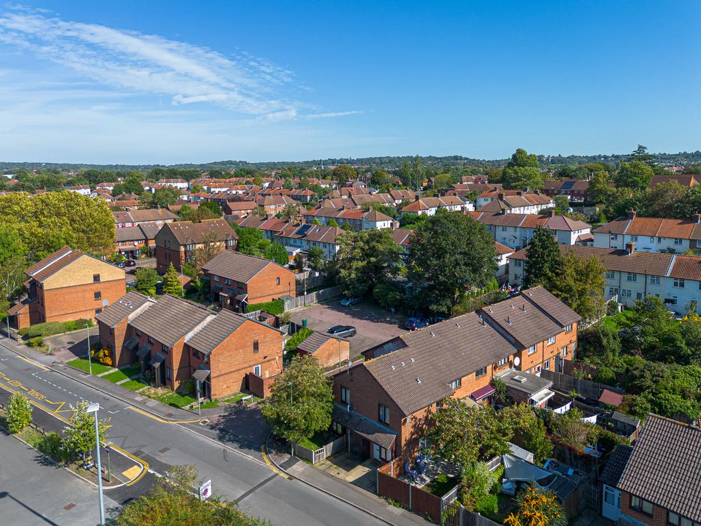 Aerial view, land