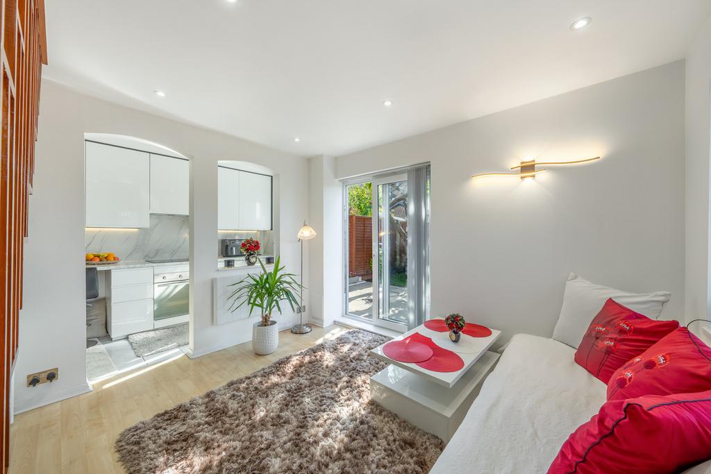 Open-plan living area, open plan living