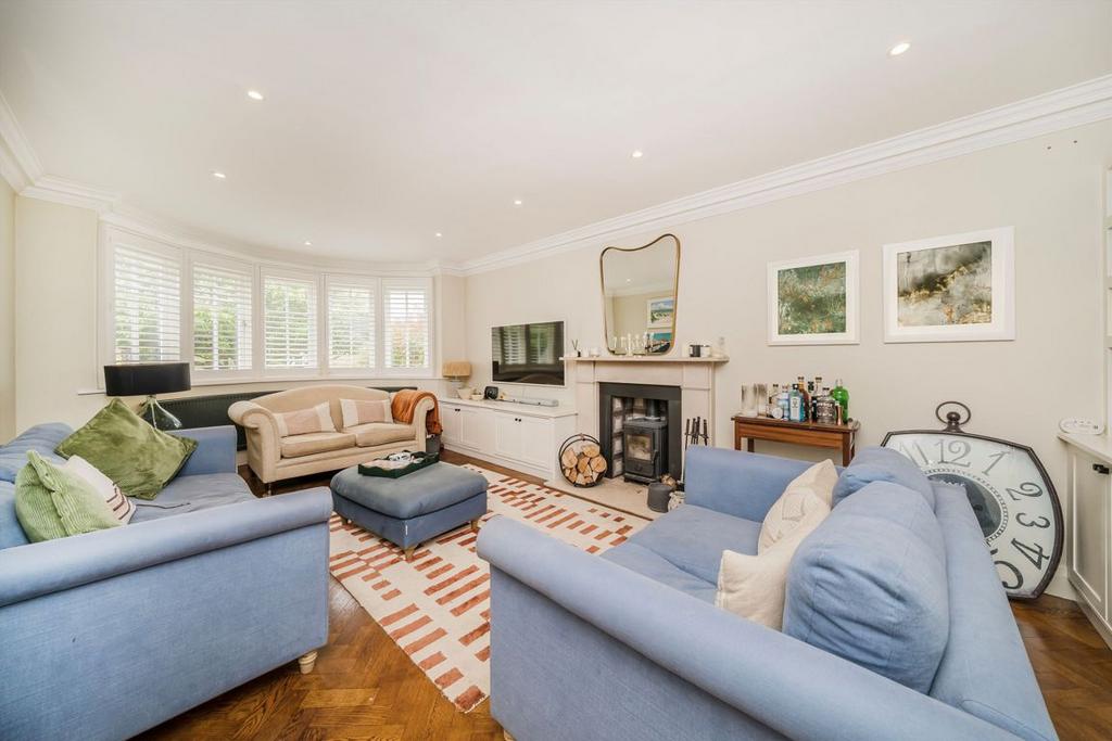 Living room, fireplace