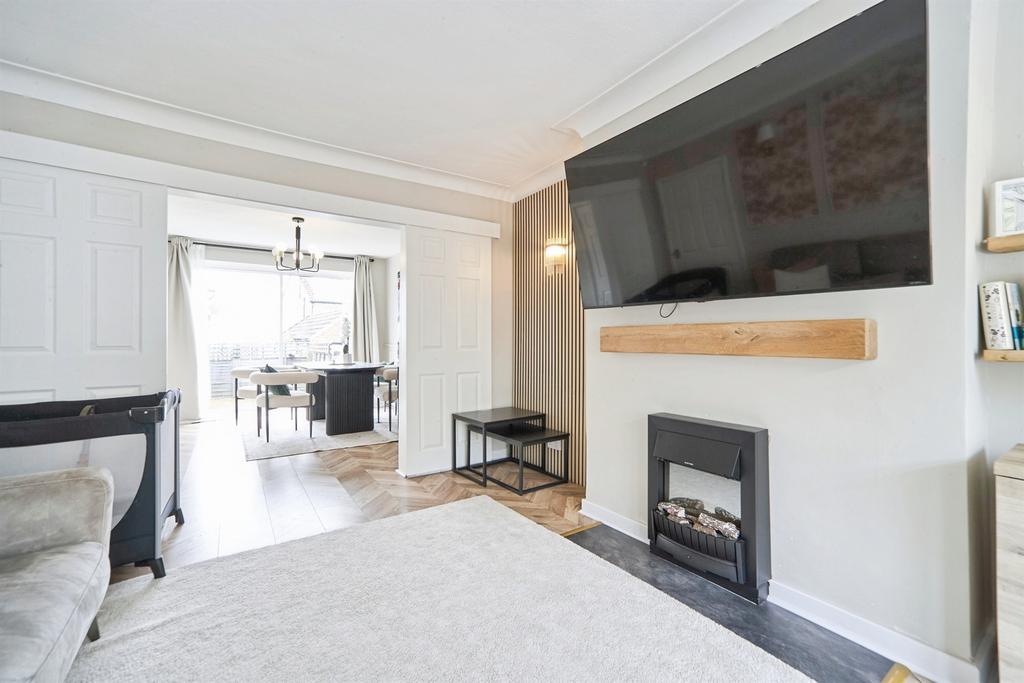 Living room, fireplace