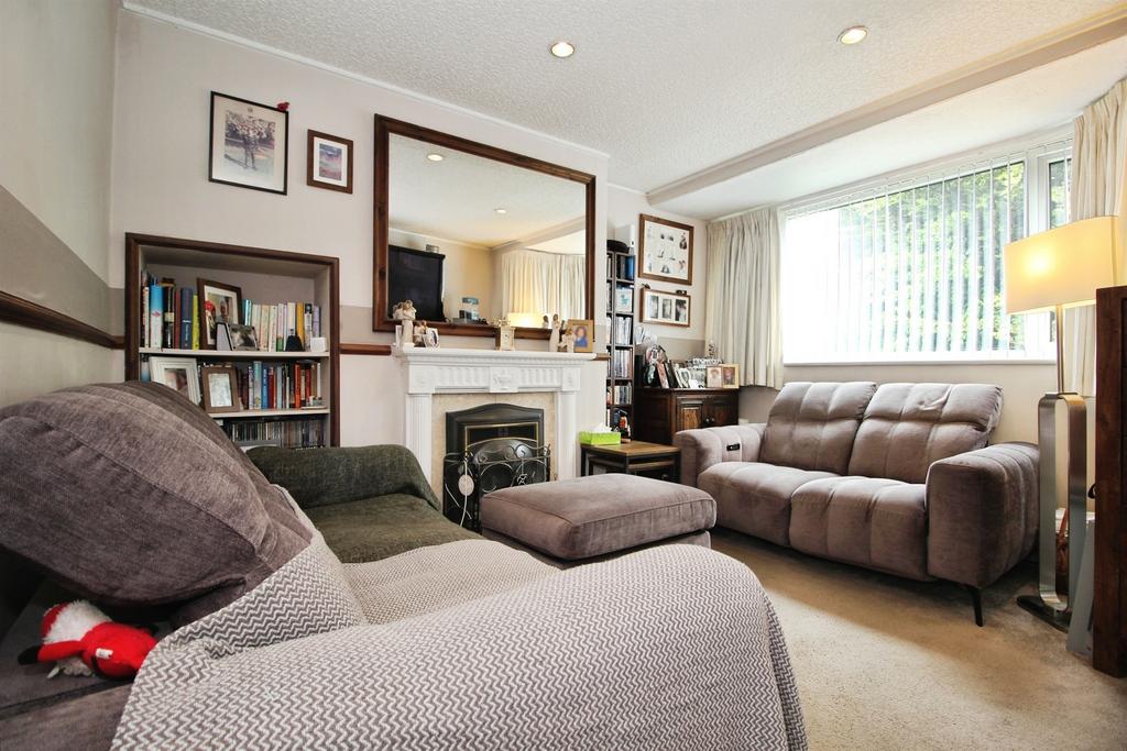 Living room, fireplace