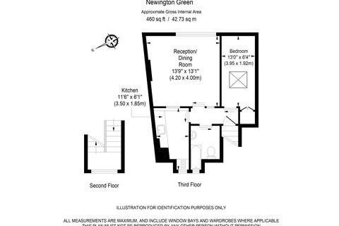 1 bedroom flat for sale, Newington Green, London N16