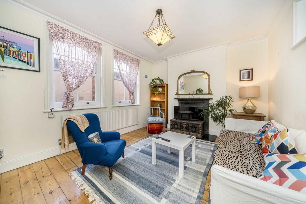 Living room, fireplace
