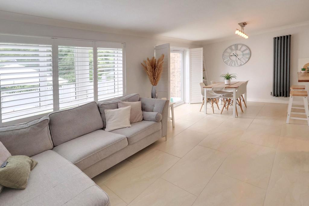 Open-plan living area, open plan living