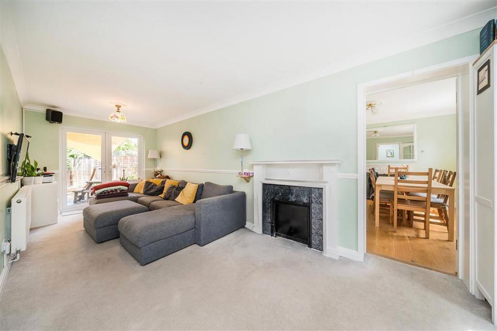 Living room, fireplace