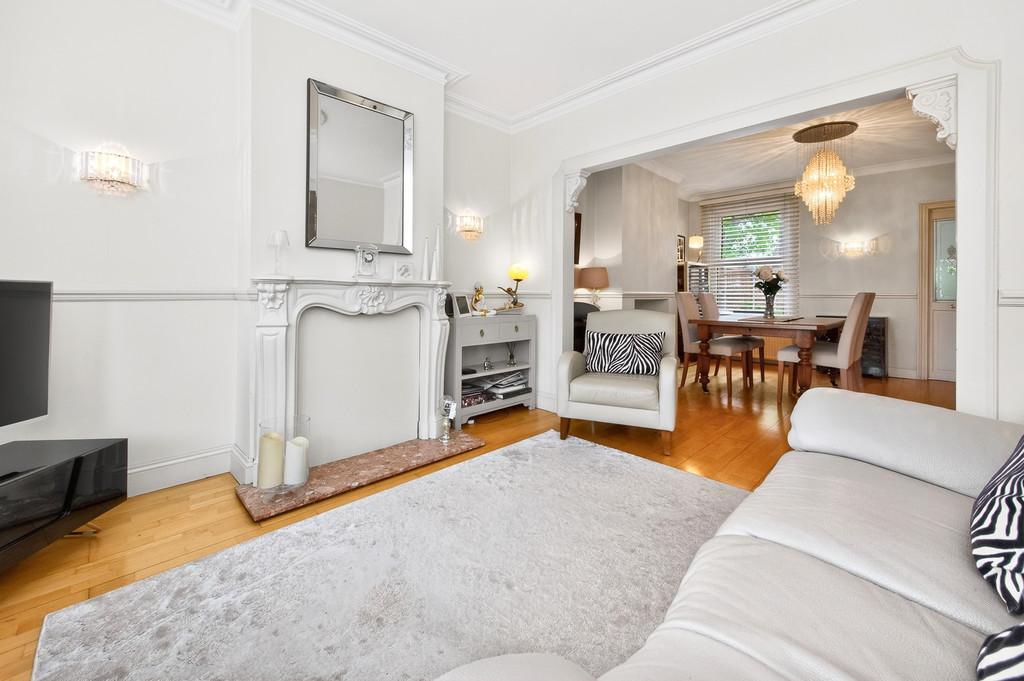Living room, fireplace