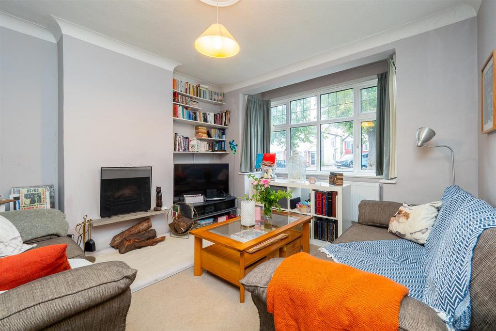 Living room, fireplace