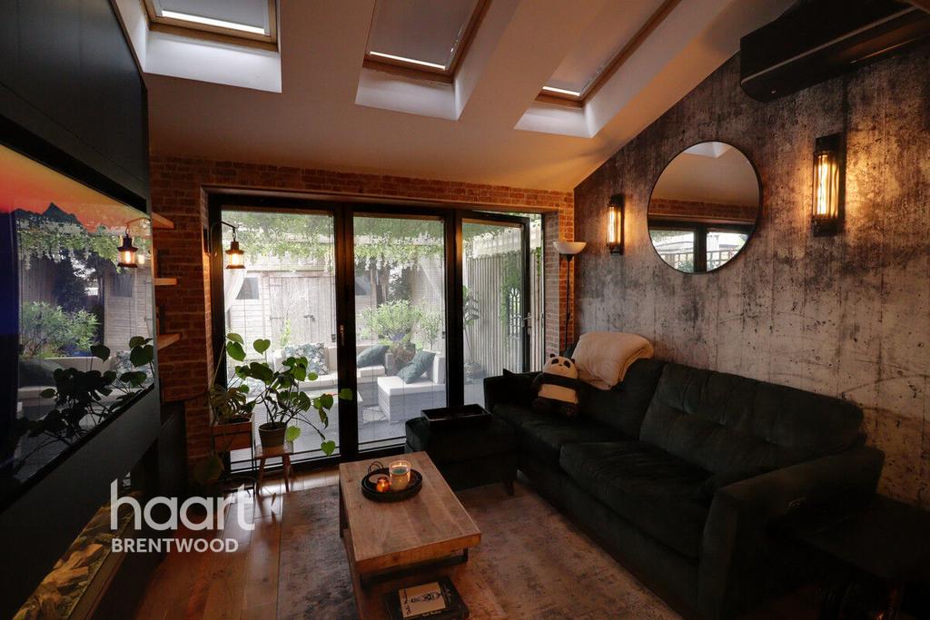 Living room, fireplace