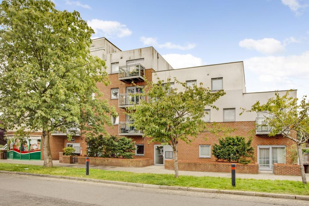 Apartment building facade, block of apartments
