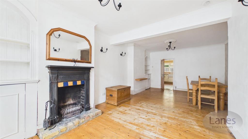 Living room, fireplace