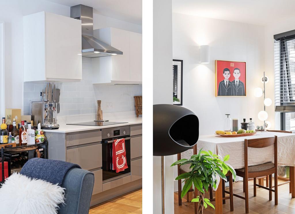 Open-plan living area, open plan living