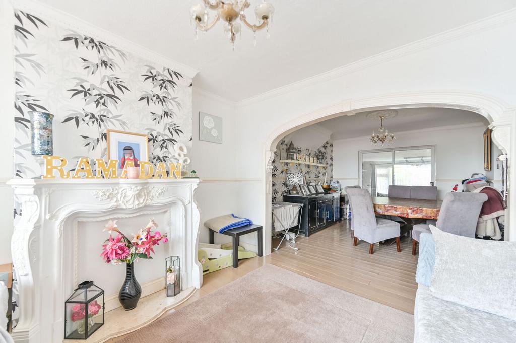 Living room, fireplace